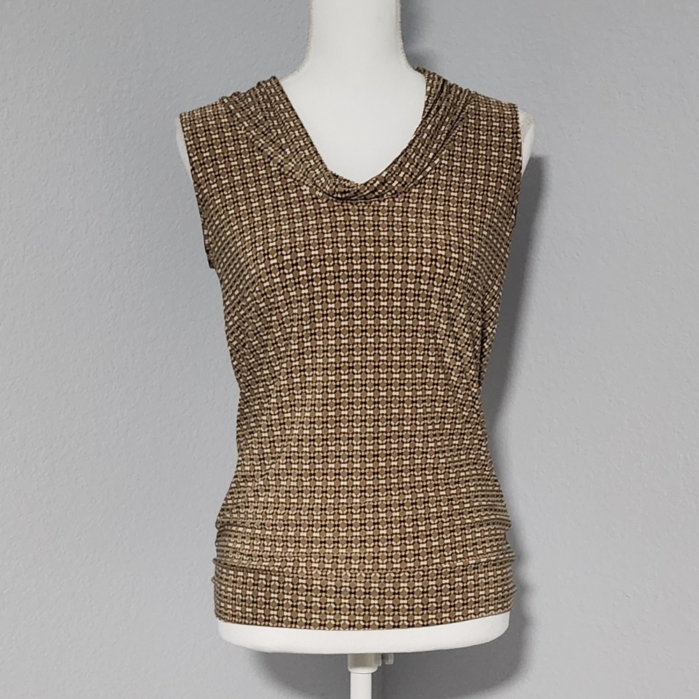 Vintage Y2K The Limited Sleeveless Cowl Neck Blouse Office Attire Size Small